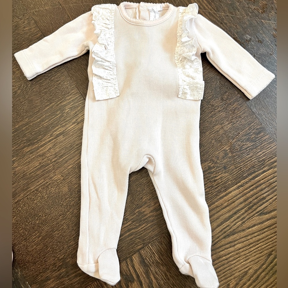 Miocotton size 0-3 mos. footie